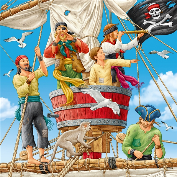 Puslespill 3 x 49 deler Adventure on the High Seas (Bilde 4 av 4)