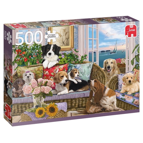Puslespill 500 Deler Furry Friends