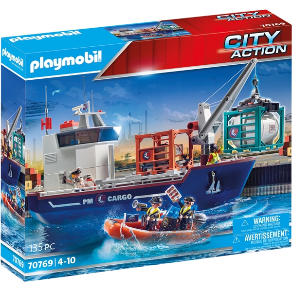 70769 Playmobil Cargo Frakteskip med Båt (Bilde 1 av 5)