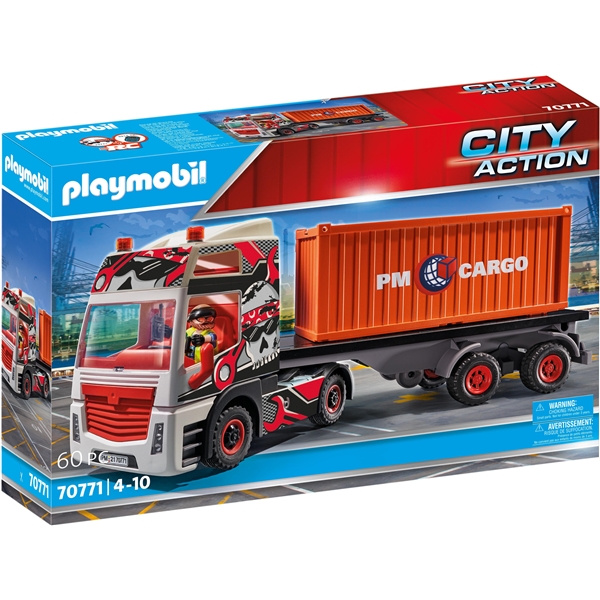 70771 Playmobil Cargo Lastebil med Lastecontainer (Bilde 1 av 7)