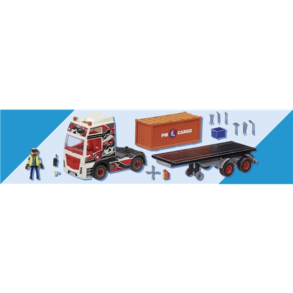 70771 Playmobil Cargo Lastebil med Lastecontainer (Bilde 2 av 7)