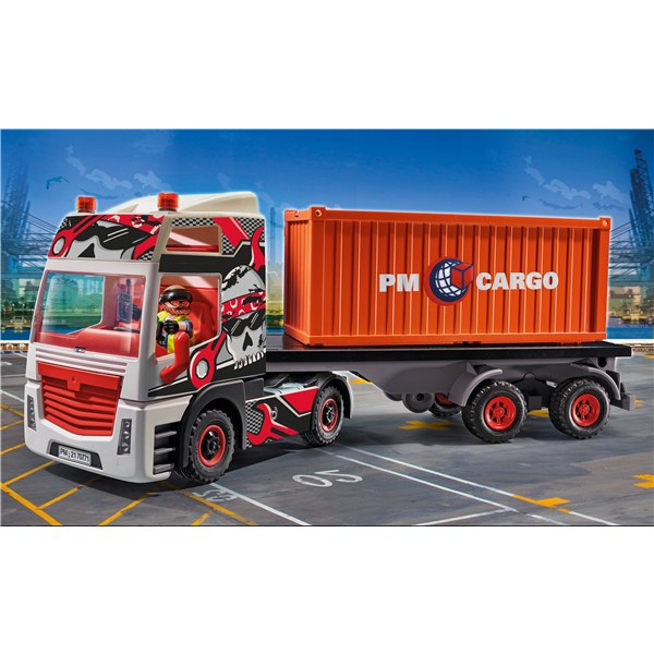 70771 Playmobil Cargo Lastebil med Lastecontainer (Bilde 4 av 7)