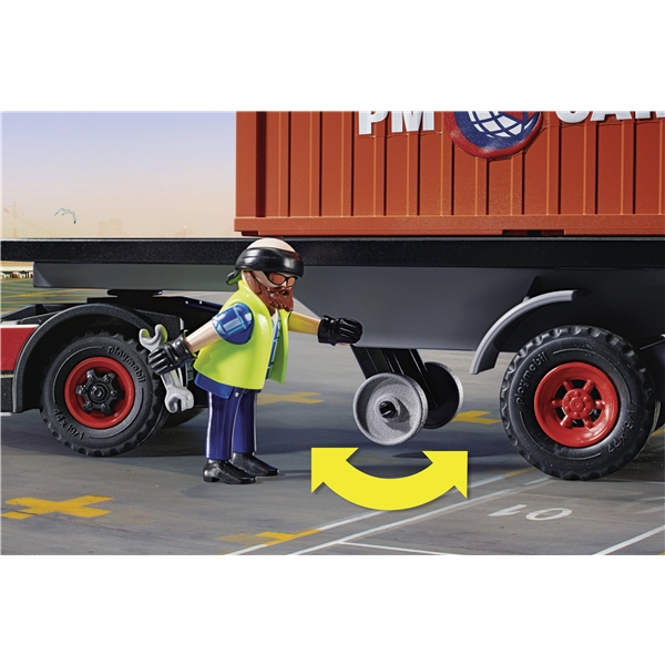 70771 Playmobil Cargo Lastebil med Lastecontainer (Bilde 6 av 7)