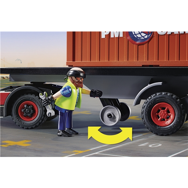 70771 Playmobil Cargo Lastebil med Lastecontainer (Bilde 6 av 7)