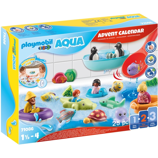 71086 Playmobil 1.2.3 Aqua adventskalender (Bilde 1 av 5)