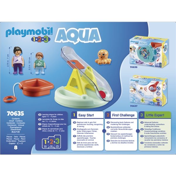 70635 Playmobil 1.2.3 Aqua svømmeøy med sklie (Bilde 5 av 5)
