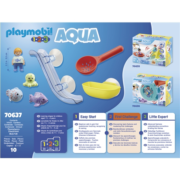 70637 Playmobil 1.2.3 Aqua Fish Fun Sea Animals (Bilde 5 av 5)