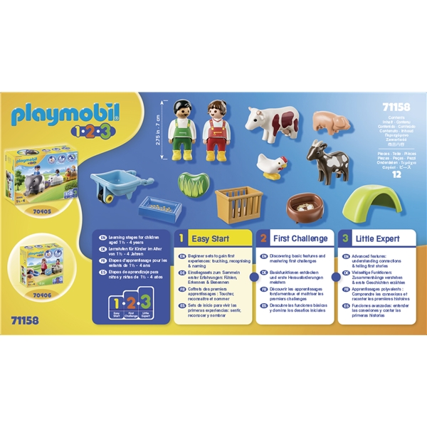 71158 Playmobil 1.2.3 Moro på gården (Bilde 5 av 5)