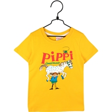 Pippi Langstrømpe T-skjorte Gul