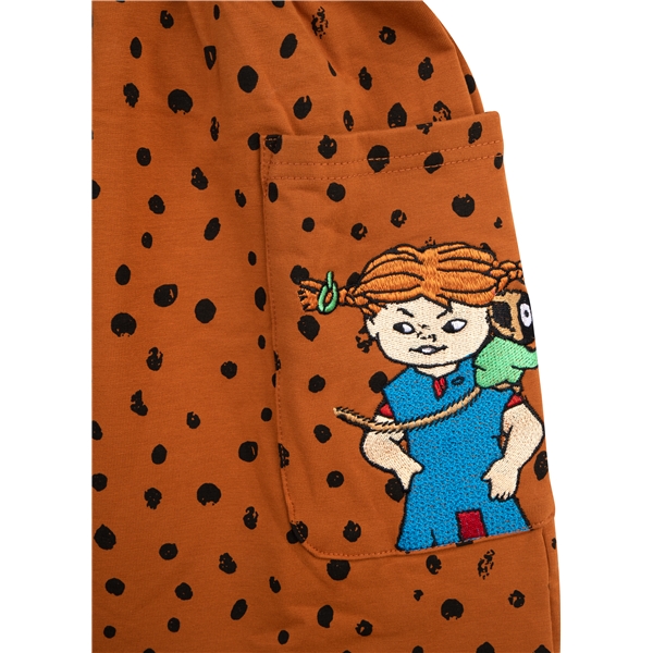 Pippi Dot Suspender Dress Brun (Bilde 2 av 3)