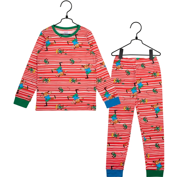 Pippi Skutt Pyjamas Rød