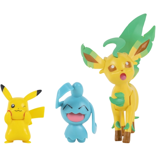 Pokémon Figures 3-P (Pikachu, Wyanaut, Leafeon) (Bilde 2 av 5)
