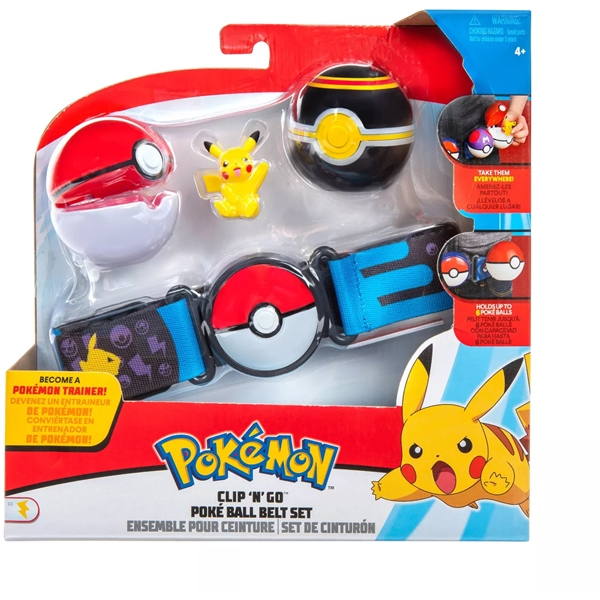 Pokémon Clip 'N Go Belt Set Pikachu (Bilde 1 av 2)