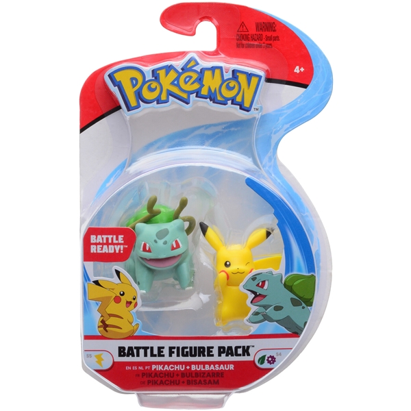 Pokémon Battle Figure (Bulbasaur & Pikachu) (Bilde 1 av 4)