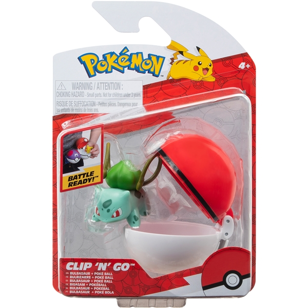 Pokemon Clip 'N Go Bulbasaur & Poké Ball (Bilde 1 av 6)