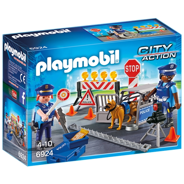 Playmobil 6924 Politi med Veisperring (Bilde 1 av 3)