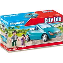 70285 Playmobil Pappa og Barn med en Cabriolet