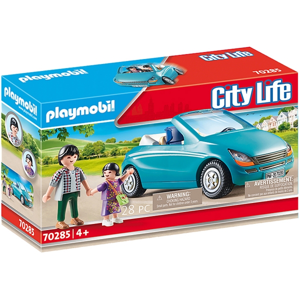 70285 Playmobil Pappa og Barn med en Cabriolet (Bilde 1 av 3)