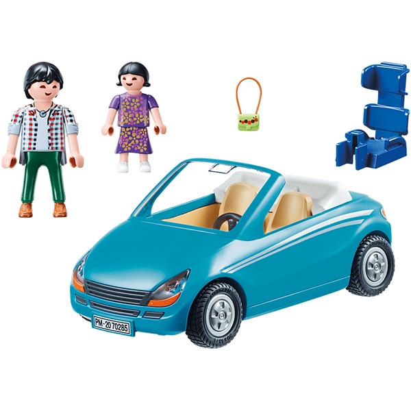 70285 Playmobil Pappa og Barn med en Cabriolet (Bilde 3 av 3)