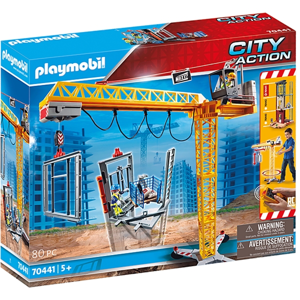 70441 Playmobil Radiostyrt Byggekran med Byggedel (Bilde 1 av 6)