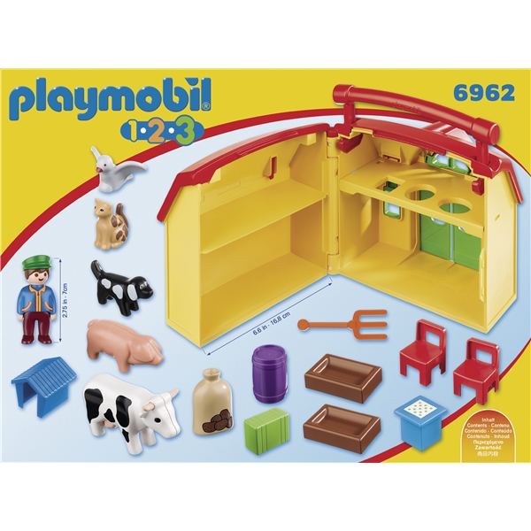 6962 Playmobil 1.2.3 Bondegård Som Jeg Kan Ta Med (Bilde 2 av 6)