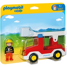 6967 Playmobil 1.2.3 Brannvogn med Stige