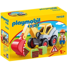 70125 Playmobil 1.2.3 Gravemaskin