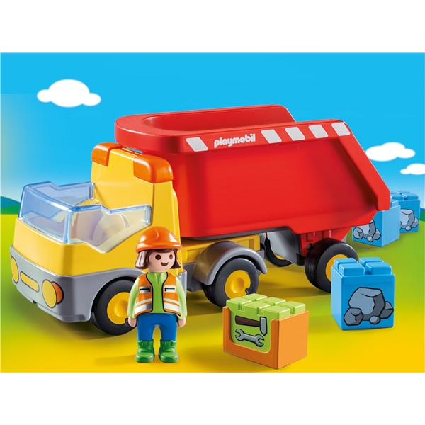 70126 Playmobil 1.2.3 Lastbil med Tippeflak (Bilde 3 av 4)