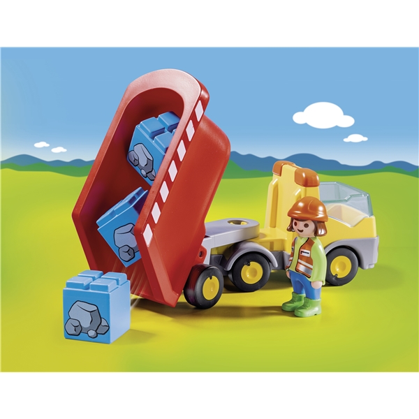 70126 Playmobil 1.2.3 Lastbil med Tippeflak (Bilde 4 av 4)