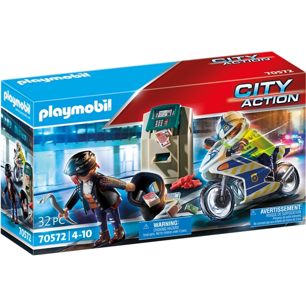 70572 Playmobil City Motorcykel Jakten Mynttyven (Bilde 1 av 4)