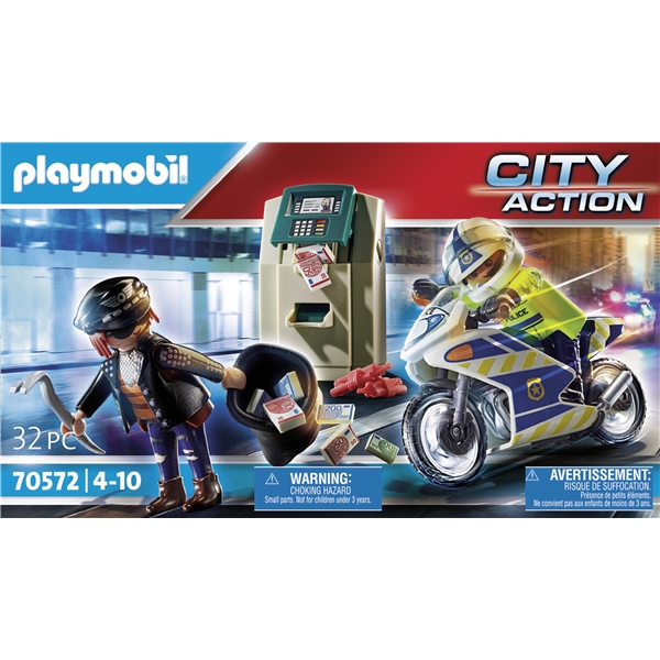 70572 Playmobil City Motorcykel Jakten Mynttyven (Bilde 3 av 4)