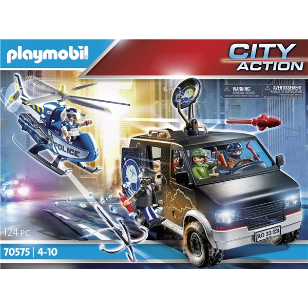 70575 Playmobil City Helikopter Jakten Fluktbilen (Bilde 5 av 5)
