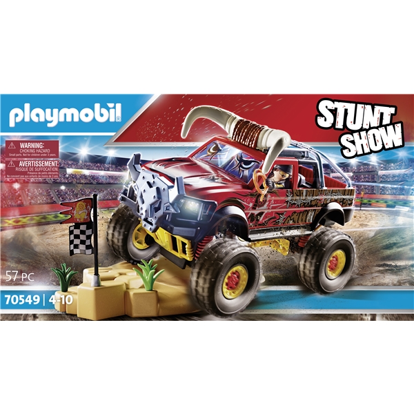 70549 Playmobil Stunt Show monstertruck med Horn (Bilde 6 av 6)