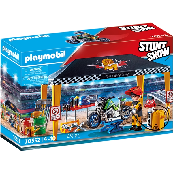70552 Playmobil Stunt Show Verkstedtelt (Bilde 1 av 6)