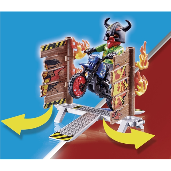 70553 Playmobil Stunt Show Motorsykkel med Ildvegg (Bilde 2 av 6)