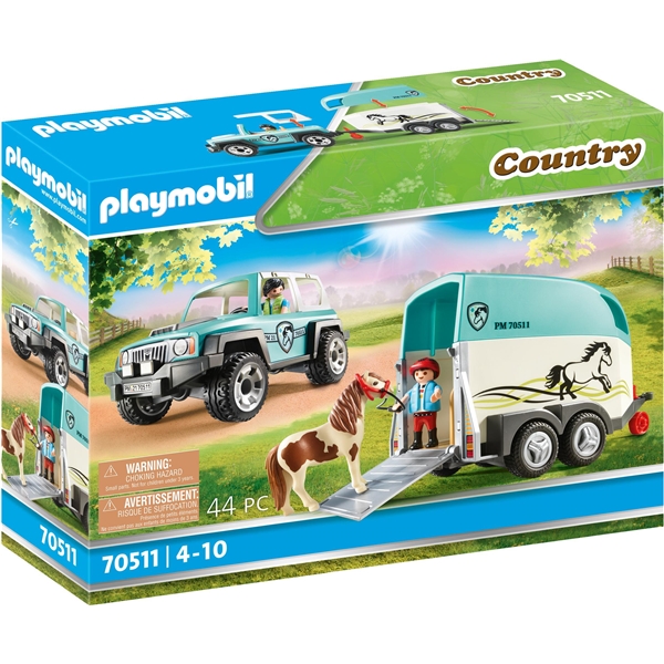 70511 Playmobil Country Bil med Hestetrailer (Bilde 1 av 7)
