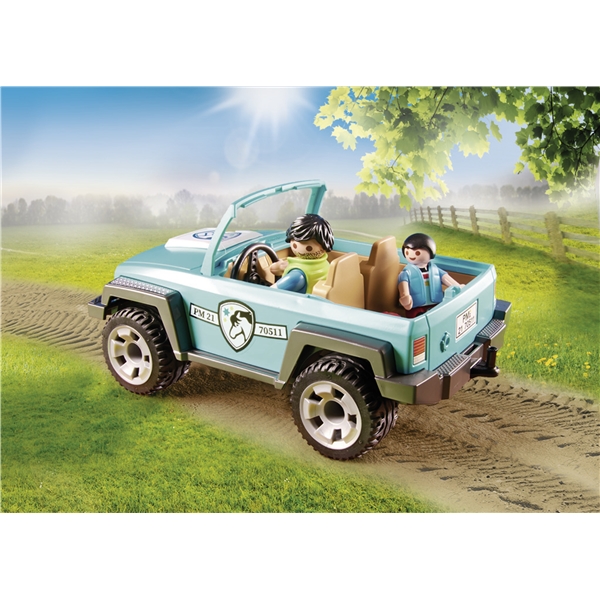 70511 Playmobil Country Bil med Hestetrailer (Bilde 3 av 7)