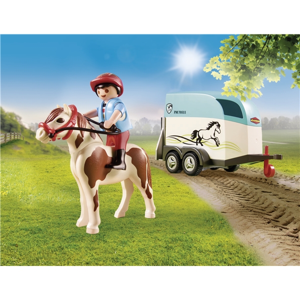 70511 Playmobil Country Bil med Hestetrailer (Bilde 4 av 7)