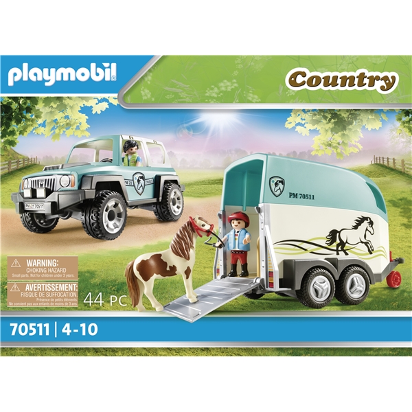 70511 Playmobil Country Bil med Hestetrailer (Bilde 5 av 7)