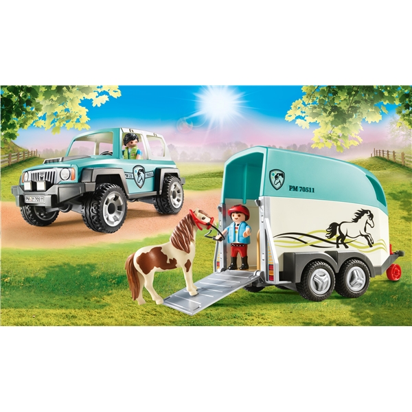 70511 Playmobil Country Bil med Hestetrailer (Bilde 6 av 7)