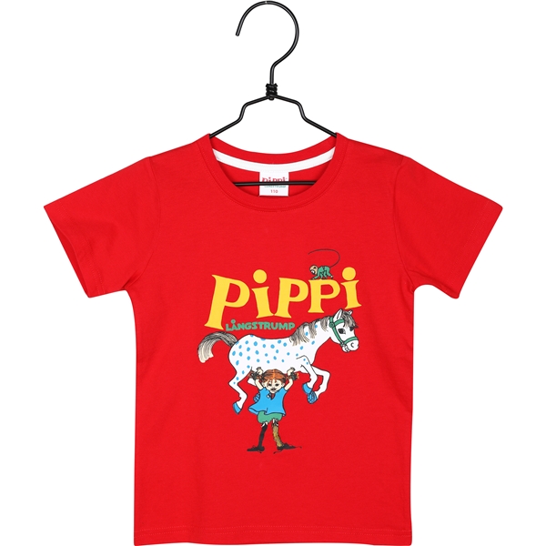 Pippi T-skjorte Rød (Bilde 1 av 2)