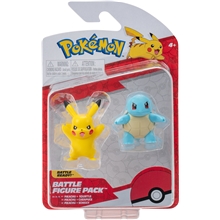 Pokemon Battle Figur 2-p Squirtle & Pikachu