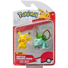 Pokemon Battle Figur 2-p Bulbasaur & Pikachu