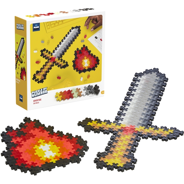 Plus-Plus Puzzle By Number Adventure 250 Deler (Bilde 1 av 5)