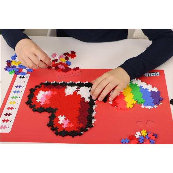 Plus-Plus Puzzle By Number Hearts 250 Deler (Bilde 3 av 7)