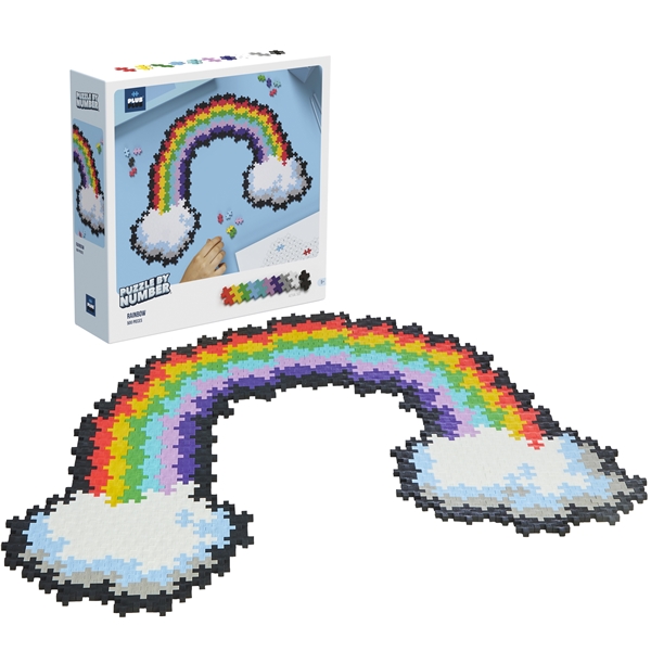 Plus-Plus Puzzle By Number Rainbow 500 Deler (Bilde 1 av 6)