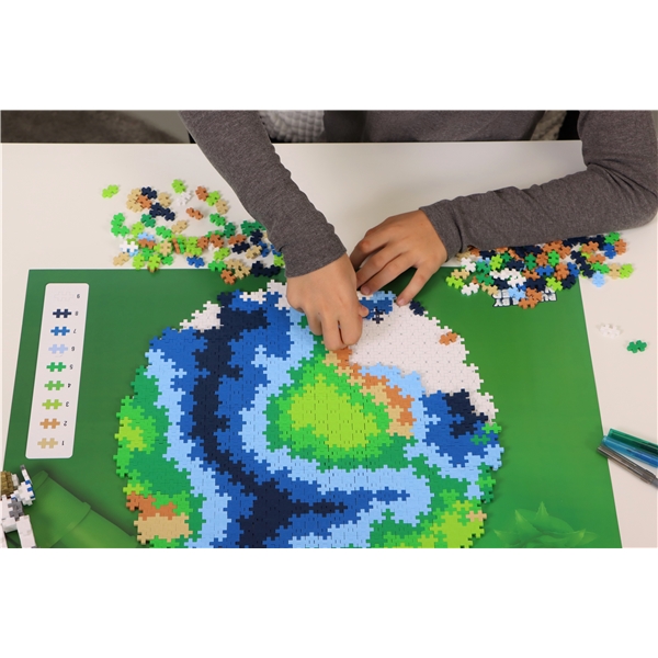 Plus-Plus Puzzle By Number Earth 800 Deler (Bilde 2 av 5)