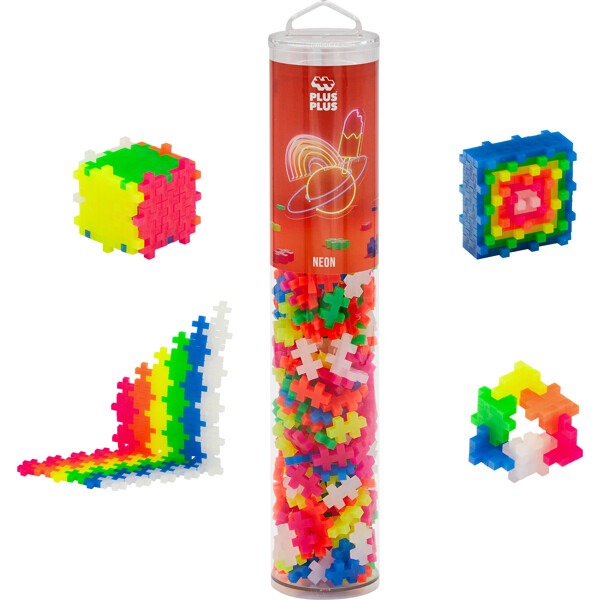 Plus-Plus Neon Mix Rør 240 Deler (Bilde 2 av 3)