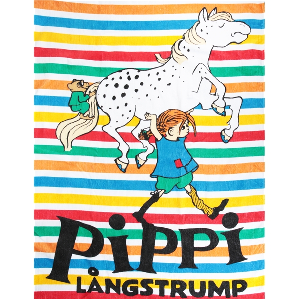 Pippi Stripete Badehåndkle (Bilde 1 av 3)