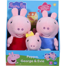 Peppa plysj 3-pk